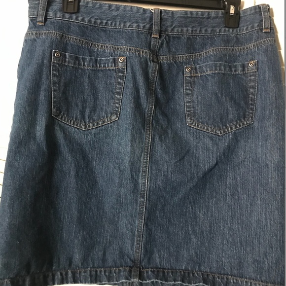 Medium Wash Denim Skirt - Picture 2 of 2
